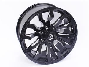 "18"" QS F0215 6×139 Gloss Black Silver Milled Alloy Wheels
