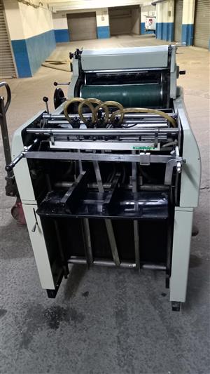 Offset printing machine Hamada star 700cdn with numbering and perforating 