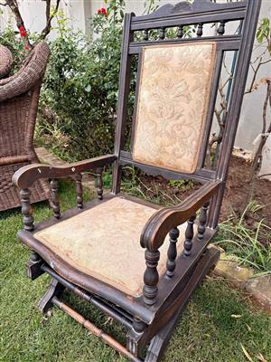 Wooden rocking chair