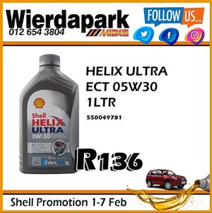 Shell Helix Ultra 1 Liter ONLY R136!