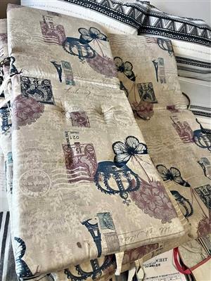 High back chair cushion