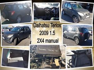 Daihatsu Terios 2009 1.5 2X4 manual stripping for spares. Daihatsu Terios 1.5 / Toyota Avanza 1.5 engine for sale.  
