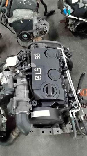 VW BLS CADDY 1.9L TDI COMPLETE ENGINE FOR SALE
