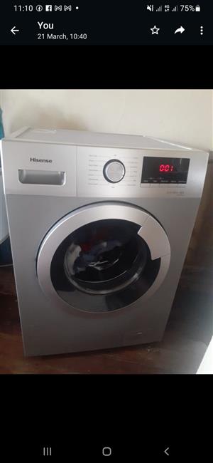 Hisense 8kg front loader washing machine, 32" TV, TV stand 