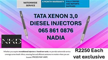 TATA XENON 3,0 DIESEL INJECTORS FOR SALE - RECONDITIONRD AND NEW