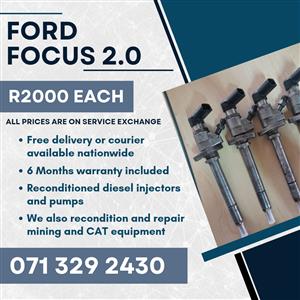 FORD FOCUS 2.0 INJECTORS FOR SALE WITH WARRANTY INCLUDED 