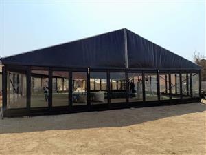 Black Mamba Glass marquee for hire in Limpopo