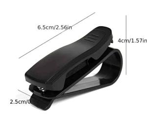 Space-Saving Car Visor Holder for Sunglasses & ID
