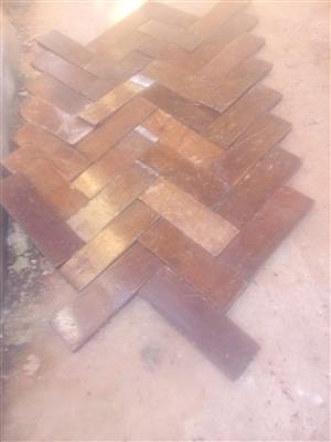 Teak parquet flooring blocks for sale in perfect condition 