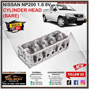 NISSAN NP200 1.6 8V CYLINDER HEAD (BARE)
