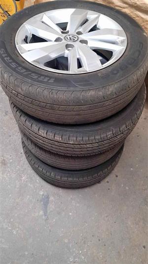 Polo tsi 8 rims and tyres.