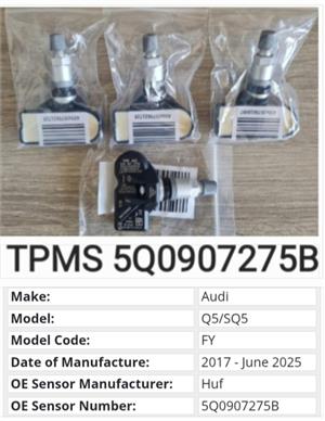 Audi Q5 SQ5 TPMS tyre pressure monitor sensors and valves 