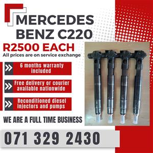 MERCEDES BENZ C220 INJECTORS FOR SALE WITH WARRANTY 