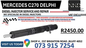 Mercedes C270 Delphi Diesel Injectors 