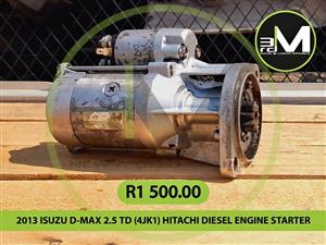 2013 ISUZU D-MAX 2.5 TD (4JK1) HITACHI DIESEL ENGINE STARTER