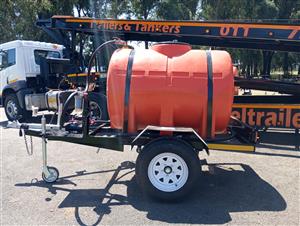1000L Plastic Fuel mobile tank trailer 