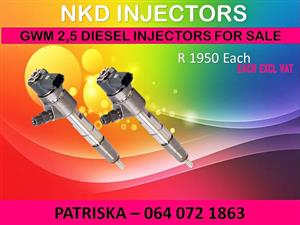 DIESEL INJECTORS NEW OR RECON ON GWM 2.5 FOR SALE