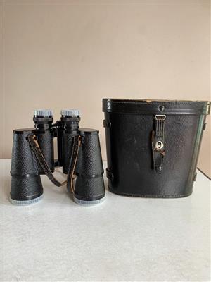 Vintage Atlas field binoculars with original case