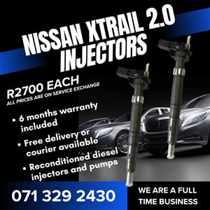 NISSAN XTRAIL 2.0 INJECTORS FOR SALE WITH WARRANTY 