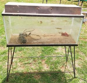 3 foot Fish tank stand and pump for sale