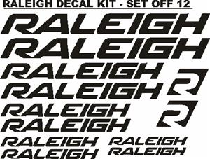 Raleigh bicycle frame and rim decals stickers kits