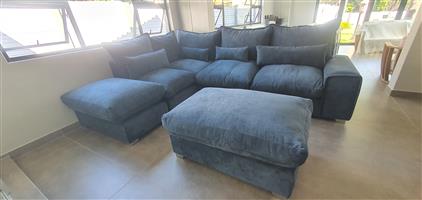 Seattle Loungesuite +2x Ottoman Blue