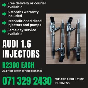 AUDI 1.6 INJECTORS FOR SALE WITH WARRANTY 