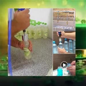 “Industrial capping made easy! Pneumatic machine, 2–3 seconds per bottle, full b