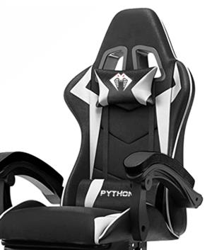 Python Ergonomic Gaming Chairs - Faux Leather Upholstery Material