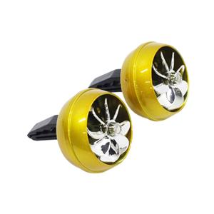 Airvent Mounted Chrome & Gold Propeller Design Air Freshener