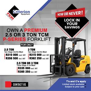 Forklift rentals and sales of new forklifts, refurbished units 