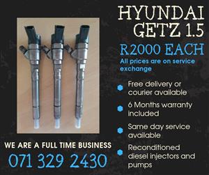 HYUNDAI GETZ 1.5 INJECTORS FOR SALE WITH WARRANTY 