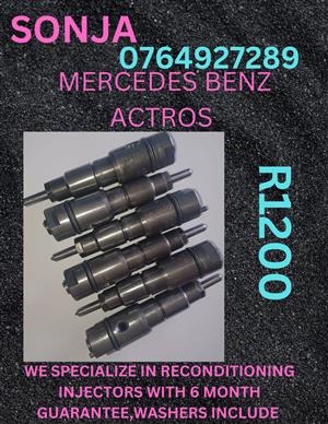 MERCEDES BENZE ACTROS DIESEL INJECTORS FOR SALE OR RECON 