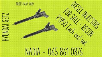 HYUNDAI GETZ DIESEL INJECTORS FOR SALE WE SELL ON EXCHANGE OR RECON