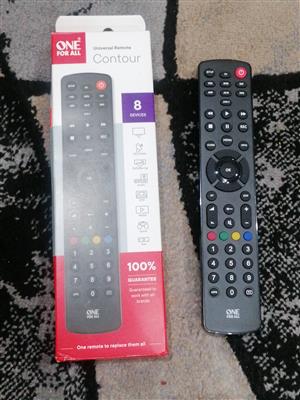 BRAND NEW   ONE FOR ALL CONTOUR 8 UNIVERSAL REMOTE 
