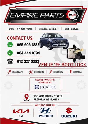 HYUNDAI VENUE 19- BOOT LOCK NEW FOR SALE