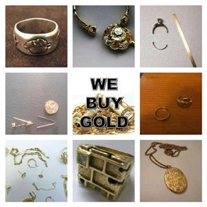 WE BUY ALL BROKEN GOLD RINGS CHAINS BANGLES COME TO YOU