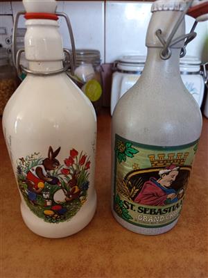 Two collectible Beer Carafes 