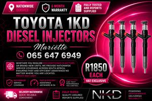 Toyota 1KD Diesel Injectors