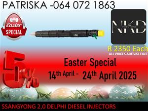 SSANGYONG DIESEL INJECTORS SPECIALS FOR EASTER 