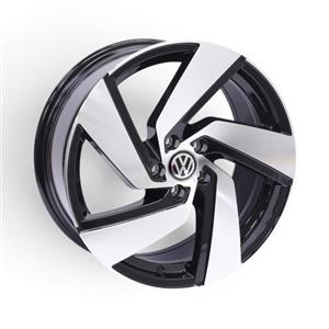 17″ CW-773 5×100 Black Machine Face Alloy Wheels