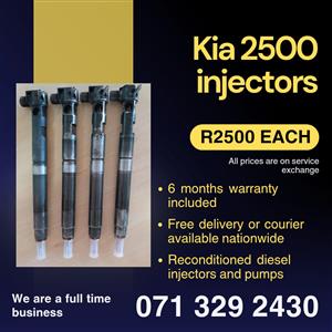 KIA 2500 INJECTORS FOR SALE WITH WARRANTY 