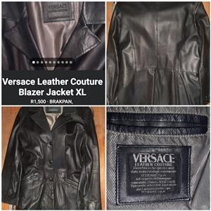 Versace Leather Couture Men's Jacket (Blazer).XL