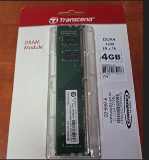 Transcend 4GB DDR4 Desktop Memory for Sale