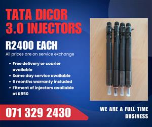 TATA DICOR 3.0 INJECTORS FOR SALE WITH WARRANTY INCLUDED