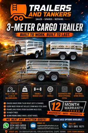 cc300d- 3m double axle Utility Trailer/ Cargo Trailer