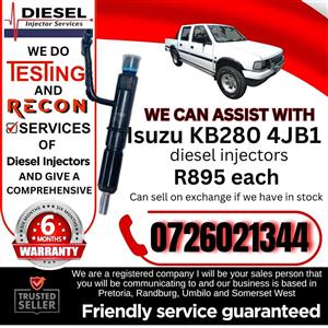 Isuzu KB280 4JB1 diesel injectors for sale