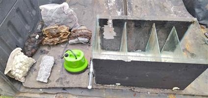 Sump tank with pump and heater