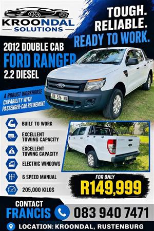 2012 Ford Ranger 2.2 Diesel Double Cab