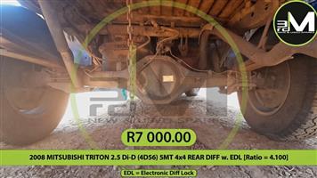 2008 MITSUBISHI TRITON 2.5 Di-D (4D56) 5MT 4x4 REAR DIFF w. EDL [Ratio = 4.100]